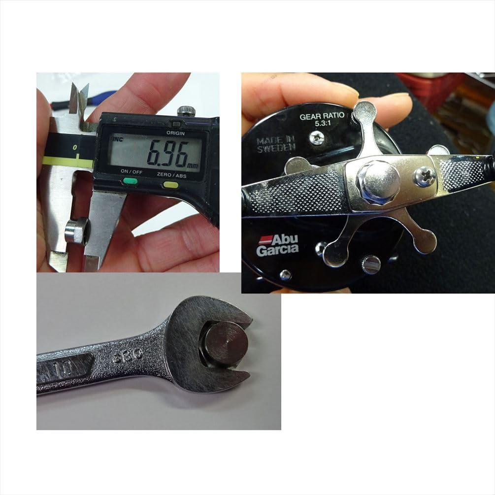abu シングルハンドル 1500C 2500C に最適 24金メッキ-5 abu シングルハンドル 1500C 2500C に最適 24金メッキ-5