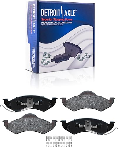 Miniatura 228 de Detroit Axle - Pastillas de Freno Delantero para Ford Fusion Lincoln MKZ Zephyr Mercury Milan Mazda 6, Pastillas de Freno Cerámica Reemplazo