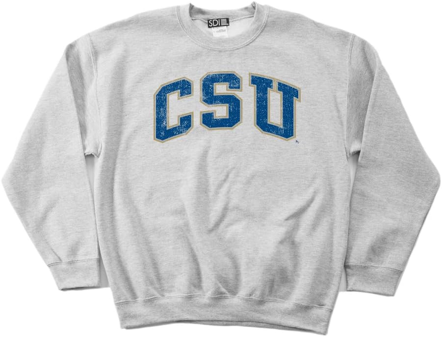 NCAA Charleston Southern Buccaneers 50/50 Blended 8-Ounce Vintage Arch Crewneck Sweatshirt