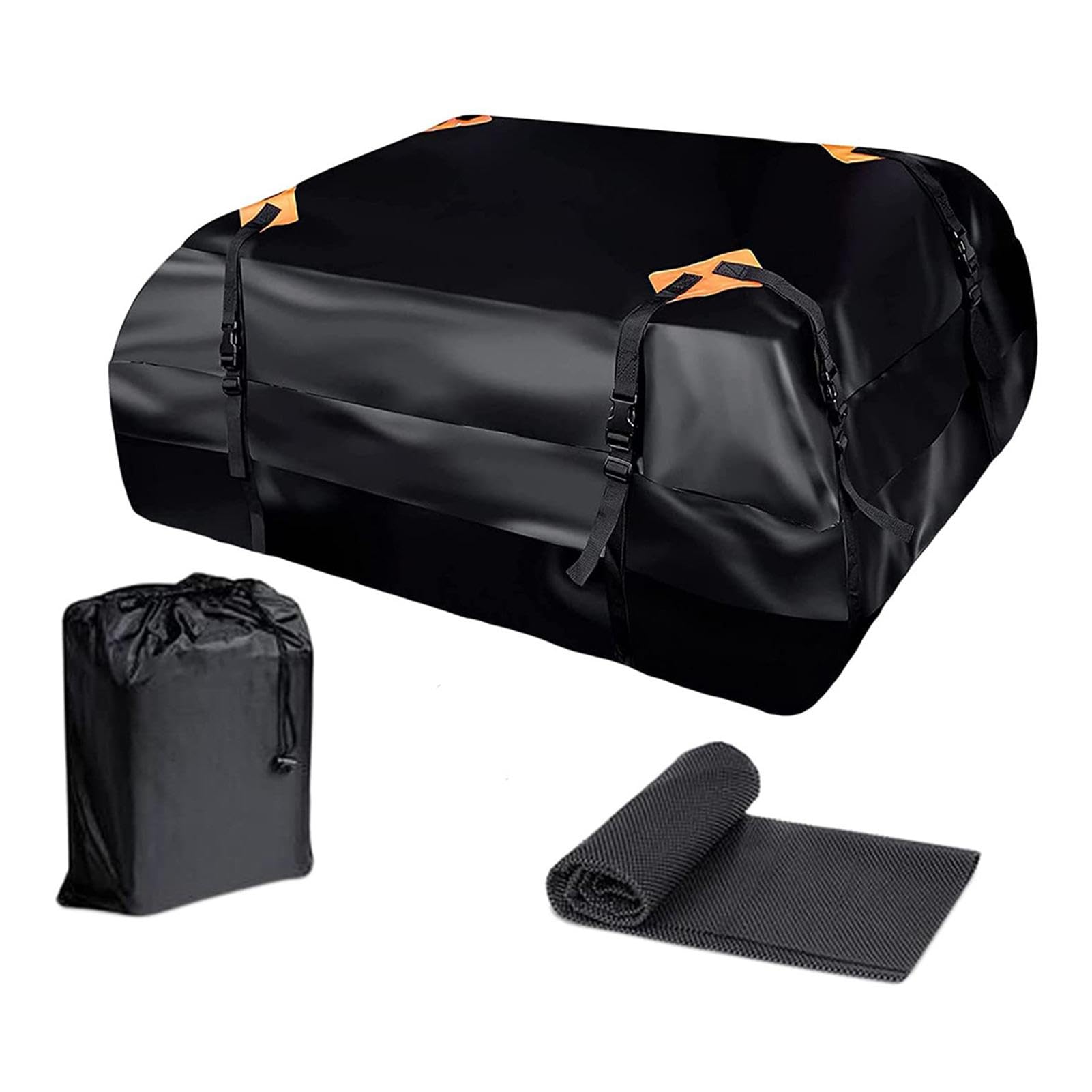 Portapacchi per tetto auto, Borsa per tetto auto | Borsa portapacchi impermeabile per portapacchi,Supporti morbidi stabili Deposito bagagli superiore Box per bagagli da viaggio per auto