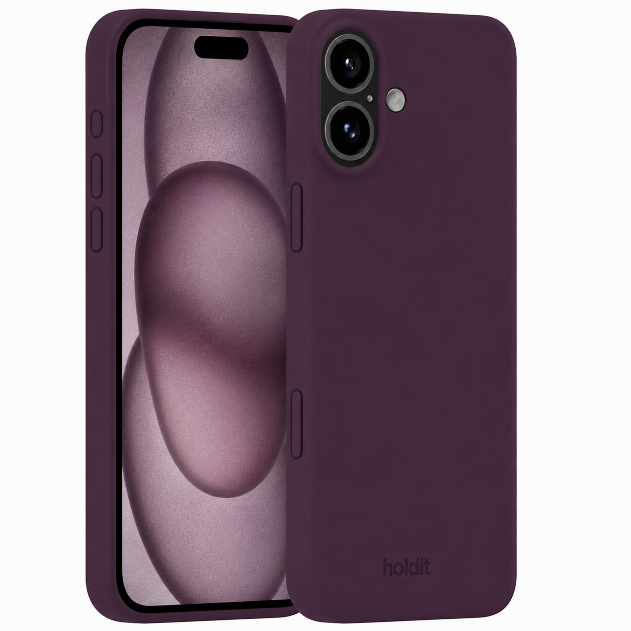 Amazon.co.jp: Holdit スマホケース (iPhone 16 / プラムパープル
