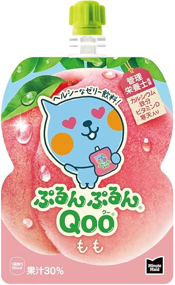 Coca-Cola Minute Maid Pulpy Qoo Peach 125g Pouch x 6 Pack