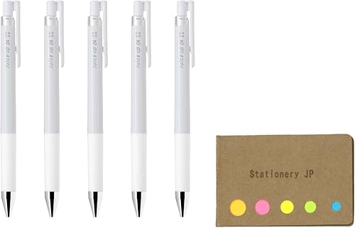 Miniatura 6 de Pilot Juice up 04 - Bolígrafo de tinta de gel retráctil, punta ultrafina de 0.016in, tinta roja, paquete de 5, notas adhesivas