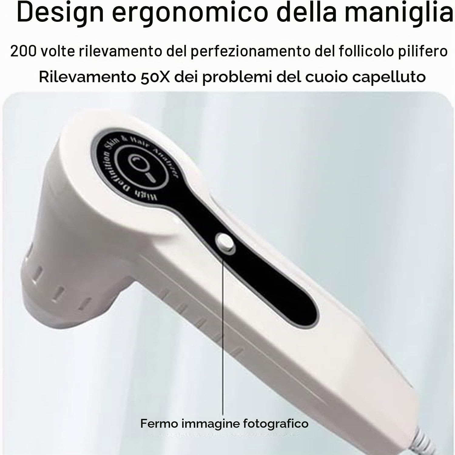 Microscopio Digitale dell'analizzatore della Pelle dei Capelli del rivelatore del Cuoio capelluto per Il Test del follicolo pilifero e Lente d'Ingrandimento dell'analisi della Pelle