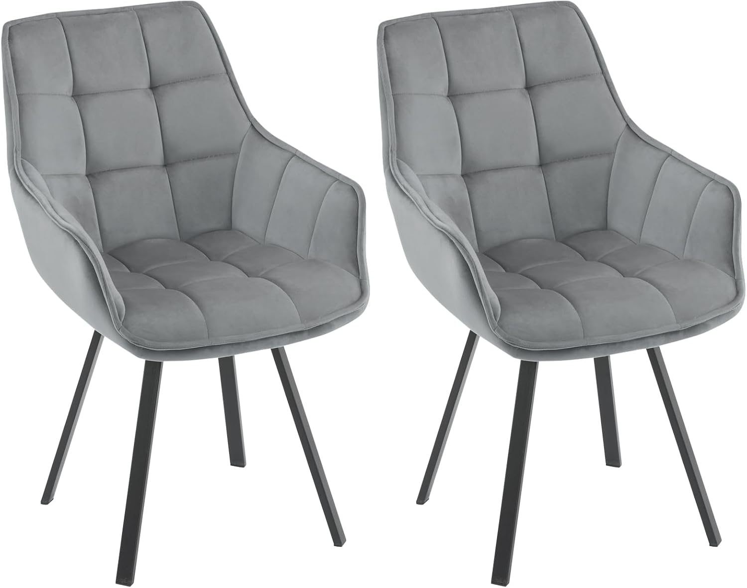 EUGAD Juego de 2xSillas de Comedor Giratorias, Sillas Cocina con ...