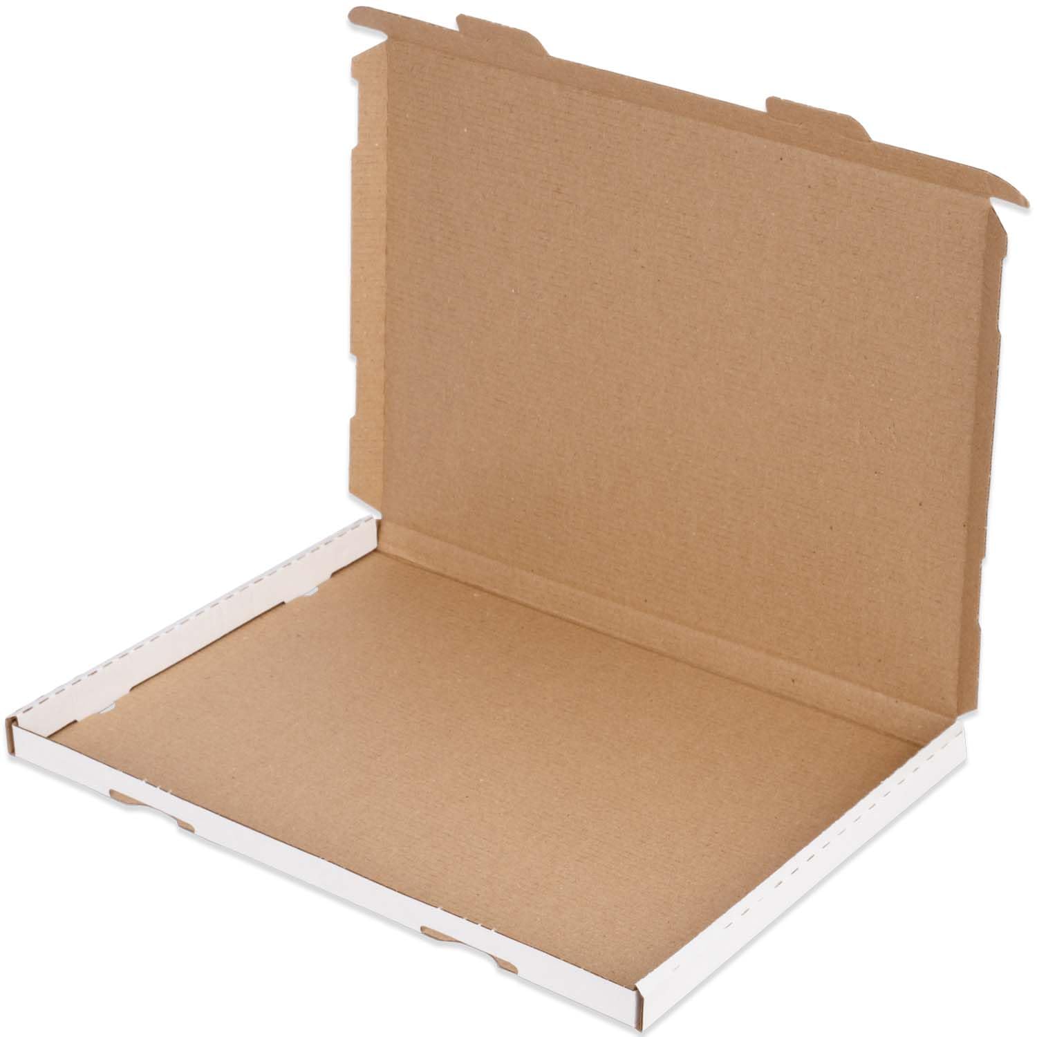 200x Großbriefkartons 350 x 250 x 20 mm GB-2 weiß Großbrief Karton Faltschachtel stabil Versandkarton Post DHL Versand DIN A4 B4 Warensendung Büchersendung Versandschachtel (200 Stück)