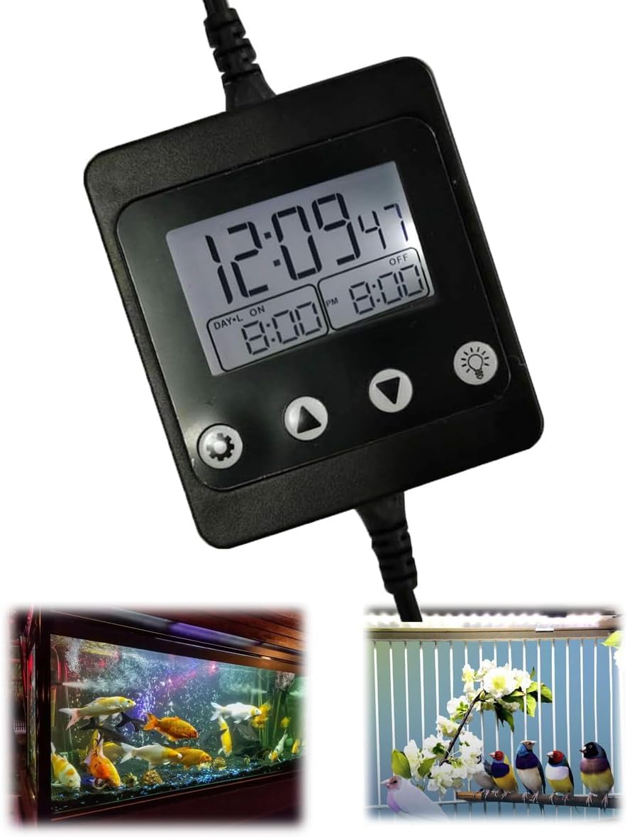 Minuterie pour aquarium programmable numérique 24h pour éclairage