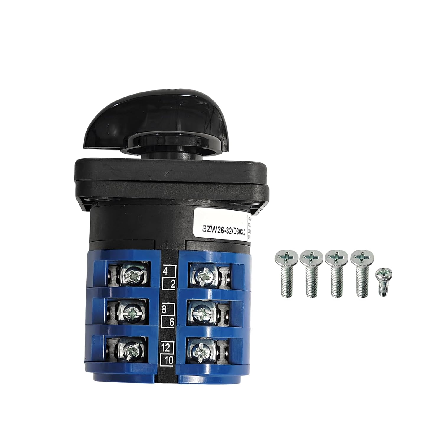 30 Amp Manual Transfer Switch - 3 Position (Shore/Off/Gen) Heavy Duty Rotary Selector Switch for RV & Generator, 120V/240V AC, for RV Marine Truck Motorhome