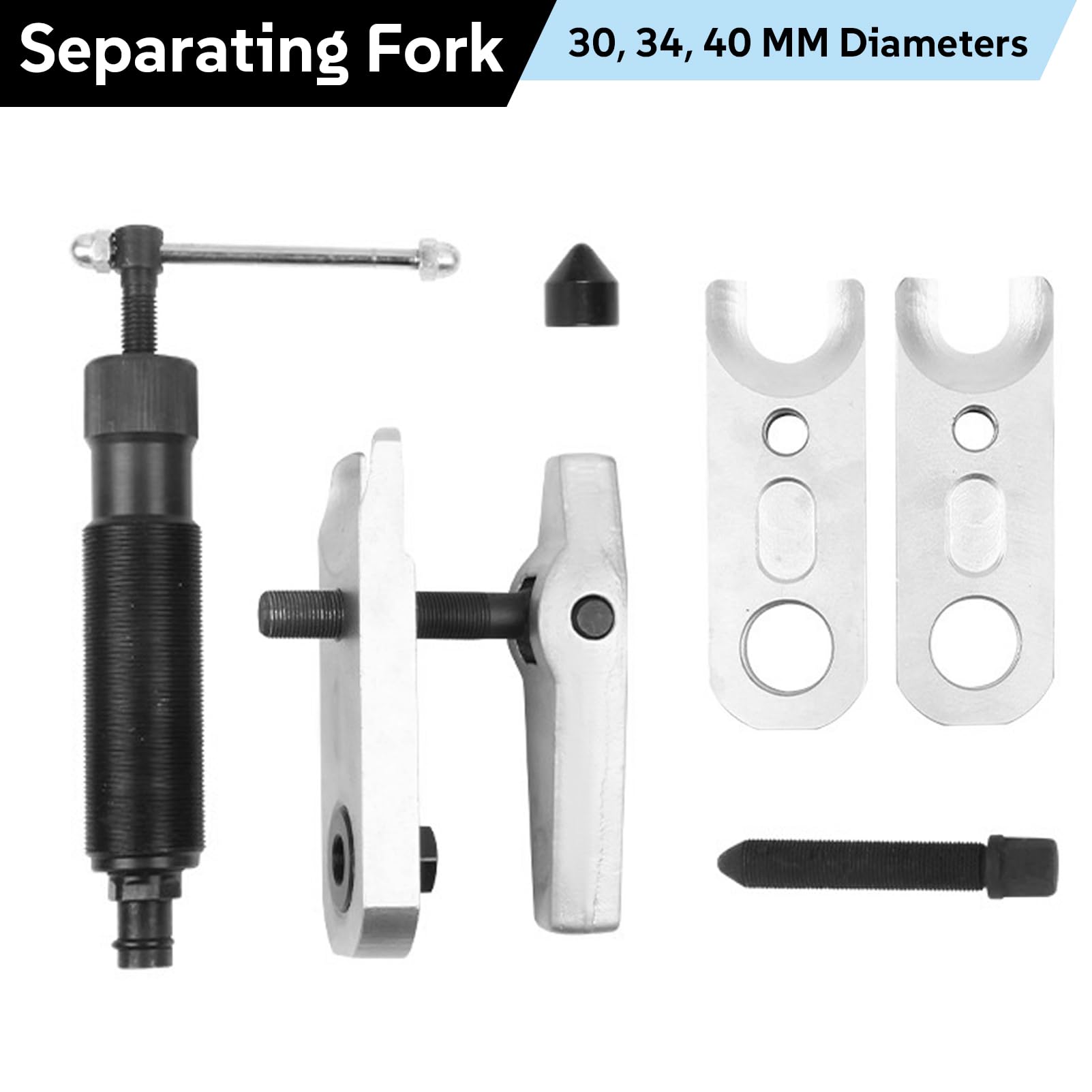 Kit Extractor de Rótulas | Para Extractor Hidráulico de Alto Rendimiento de 12 Toneladas y Servicio Pesado