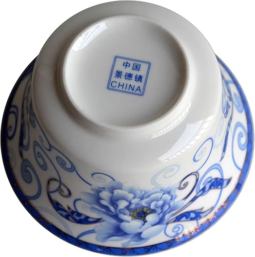 Miniatura 6 de Liang baobao Juego de té tradicional de Gaiwan con tapa y platillo Taza de té de gongfu tazas de té de porcelana de 10 oz