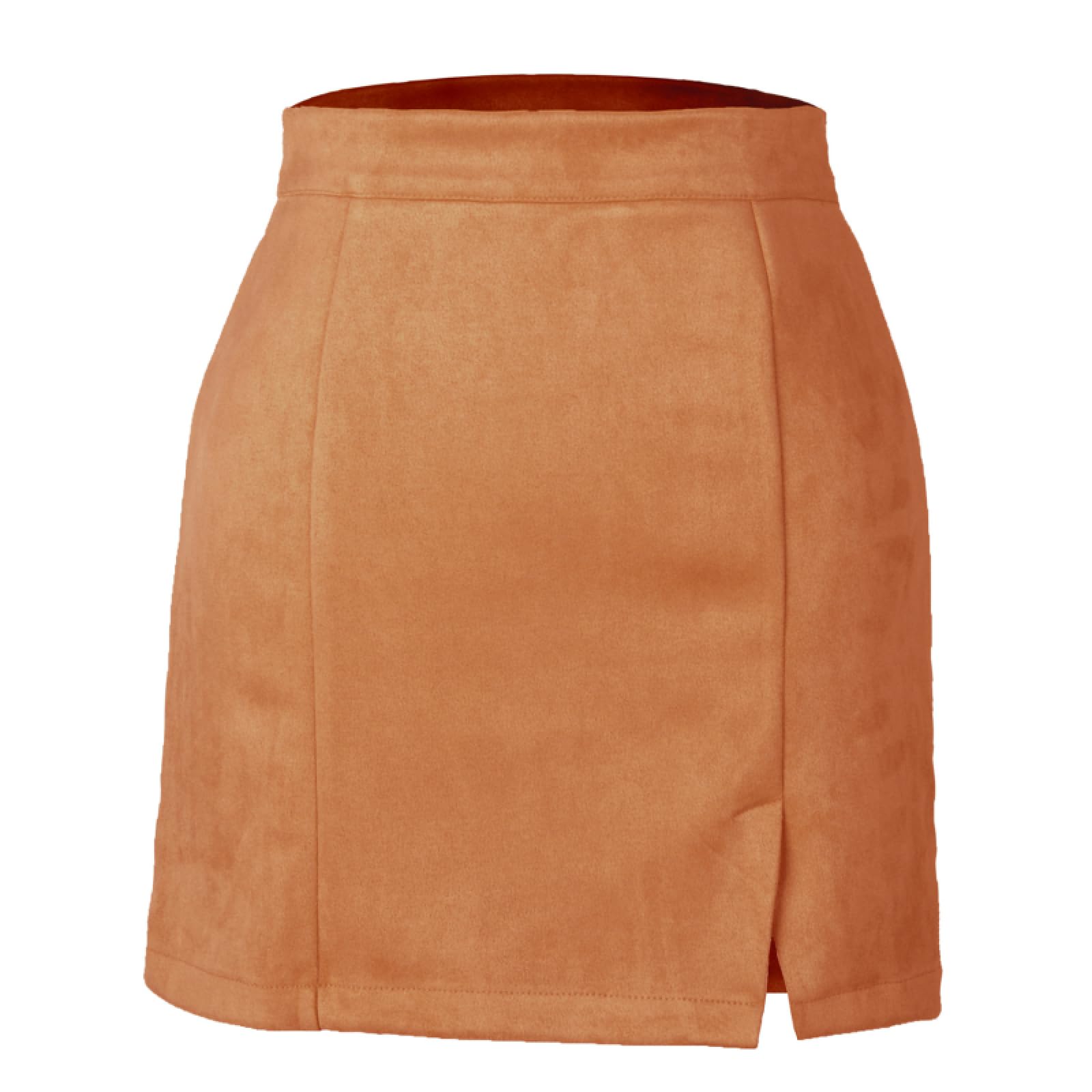 Krótkie Spódniczki Damskie -Kobieta Z Zamkiem Błyskawicznym Szczupła Seksowna Mini Spódniczka Z Wysokim Stanem Casual Solid Color A-Line Obcisłe Spódnice Wiosenne Ubrania Do Pracy Off