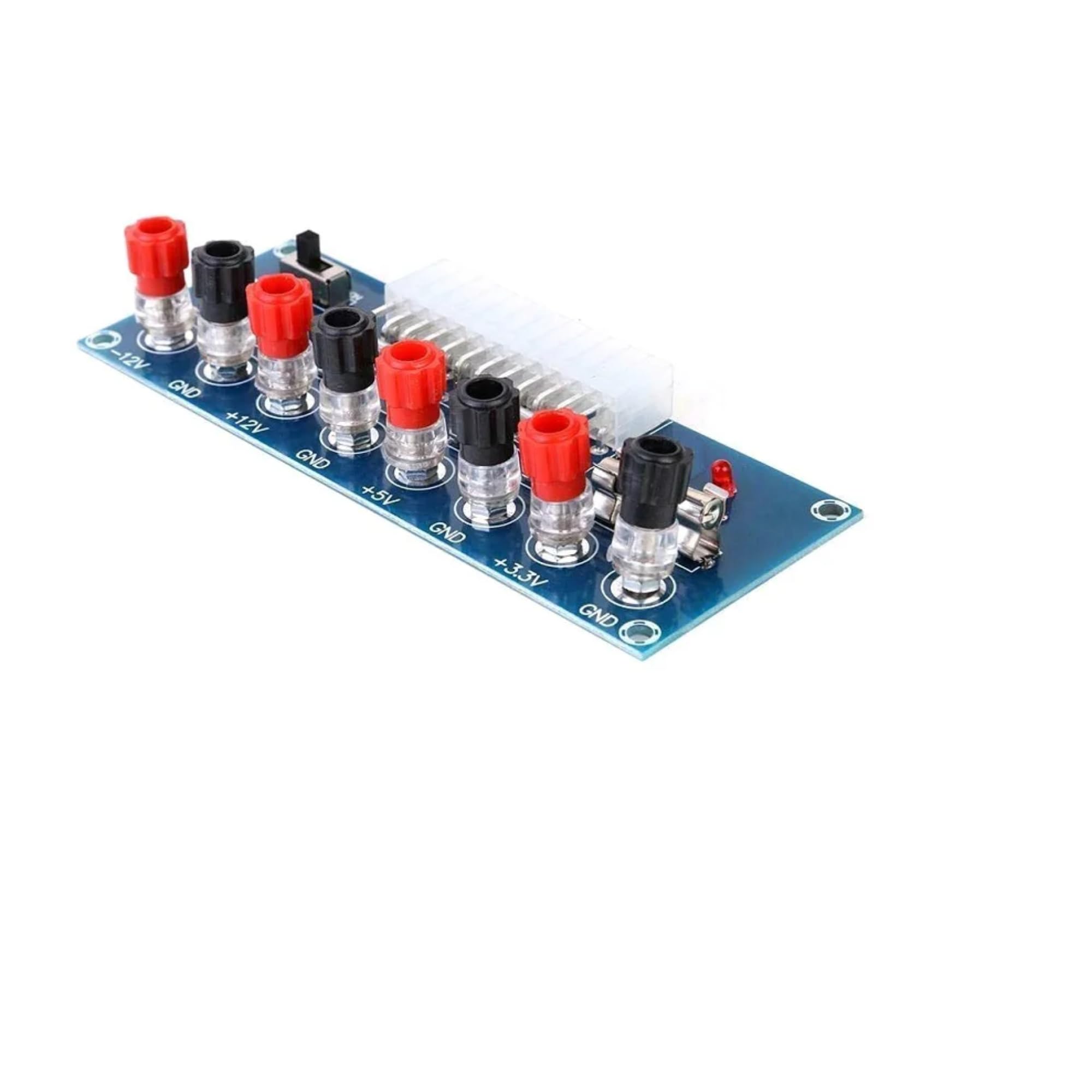 XH-M229 Benchtop Power Board 24 Pin Desktop PC ATX Power Supply 12V 5V 3.3V Transfer Module Breakout Adapter Board Module