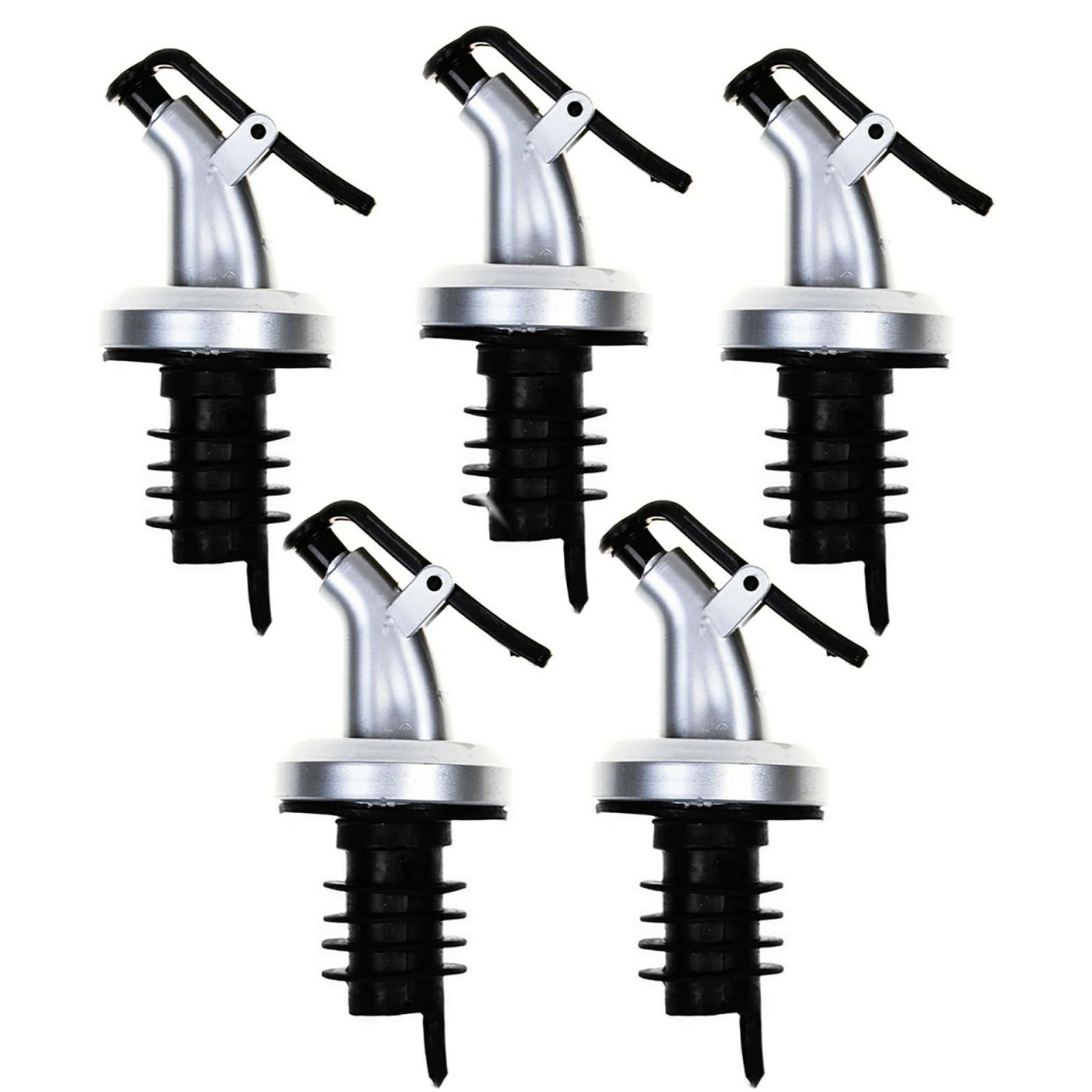 5 Beccucci Per Bottiglie In Acciaio - Versatore Per Liquori, Olio E Aceto - Foto 3