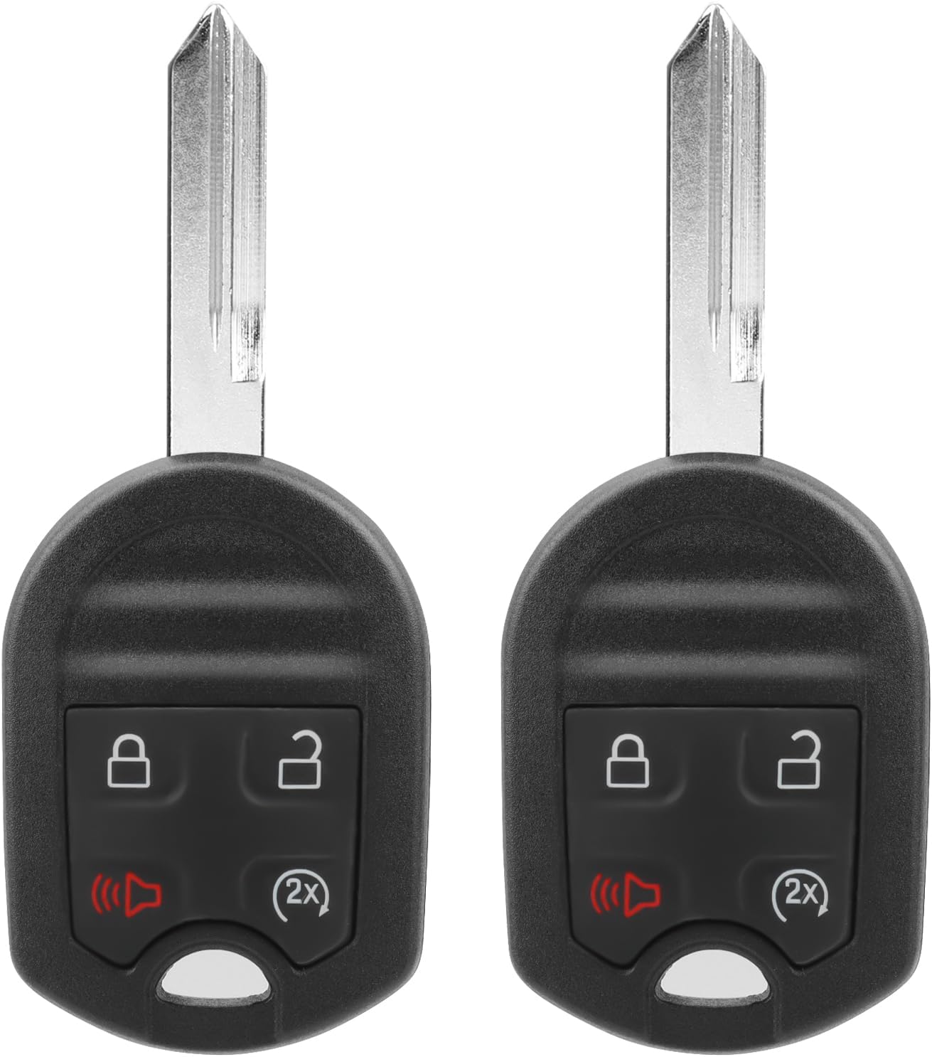 NPAUTO Key Fob Replacement for Ford F150 F250 F350 F450 F550 F650 Explorer Expedition 2011 2012 2013 2014 2015 2016 2017 2018, Lincoln - Keyless Entry Remote Start Control Keys, CWTWB1U793 (2)