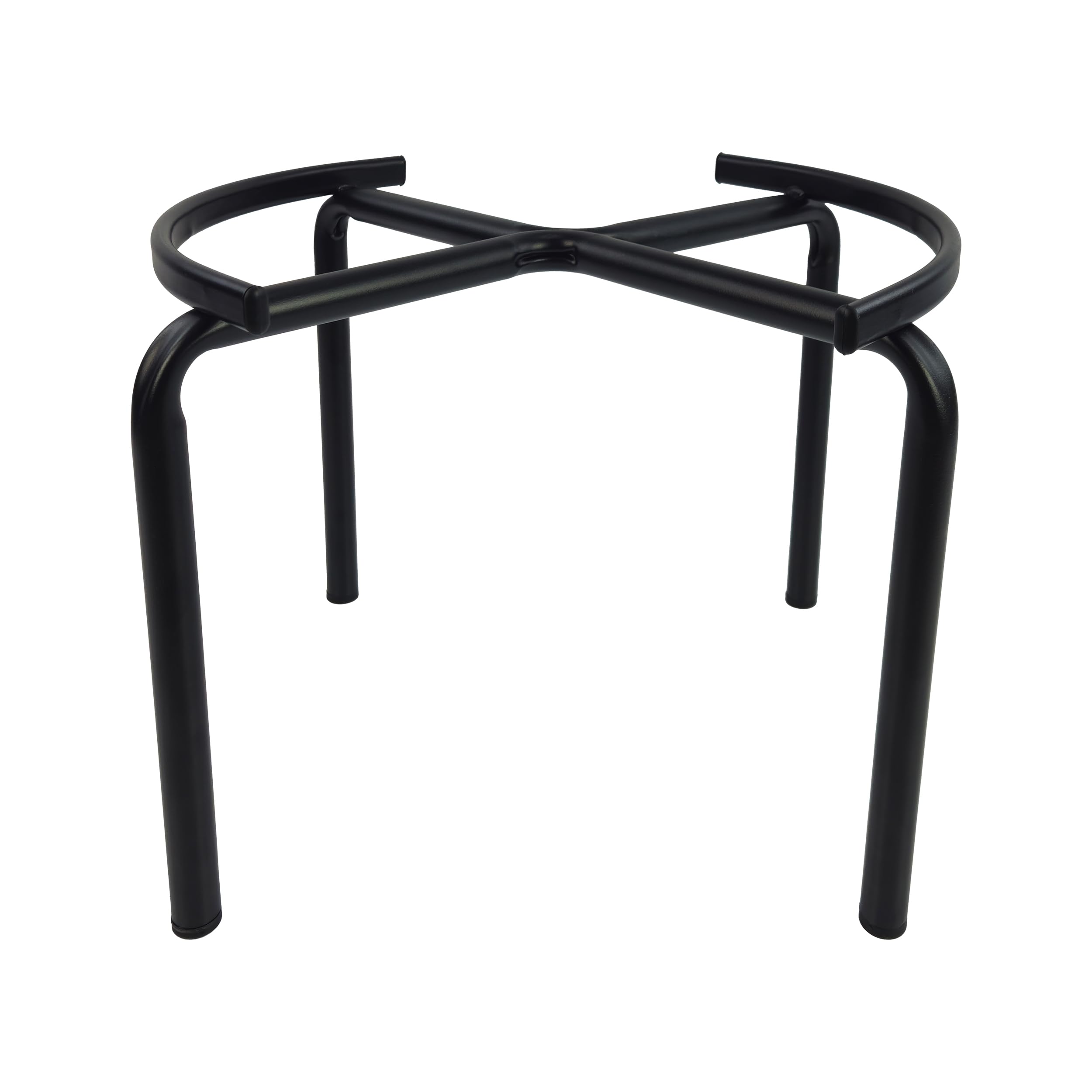 Tecnokit treppiede piedistallo supporto fusto olio, struttura in acciaio, colore nero, per fusti olio 50lt (50 LITRI ALTO SENZA RUOTE)