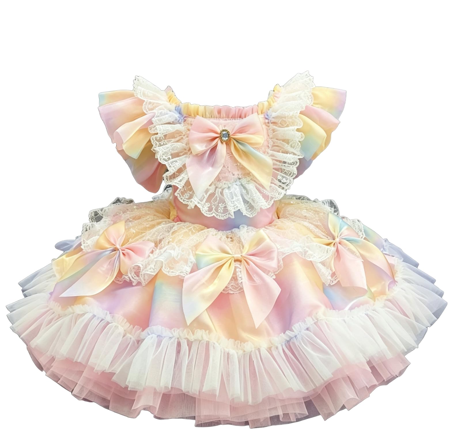 Abito da Ballo in Tulle per Bambina, Gonna da Spettacolo di Danza del Lago dei Cigni, Body da Ballerina, Costume per spettacoli teatrali