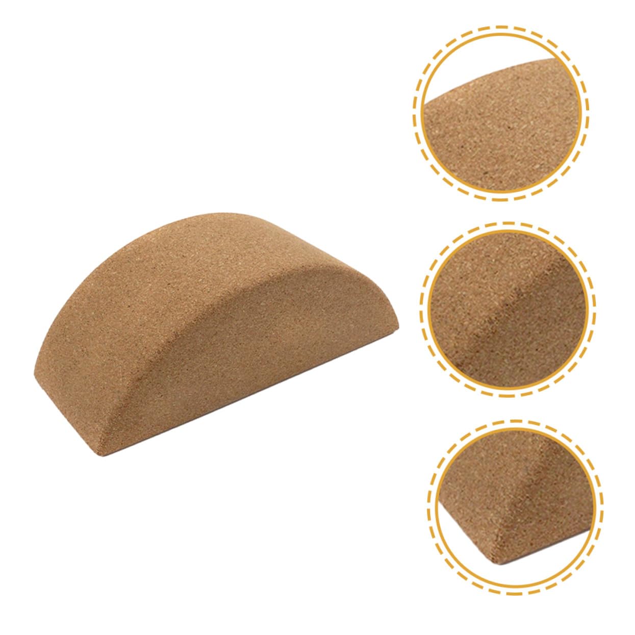 Bloque de Yoga Antideslizante de Corcho para Entrenamiento Diario y Abdominal, Herramienta Resistente y Duradera para Mantener el Equilibrio Estabilidad