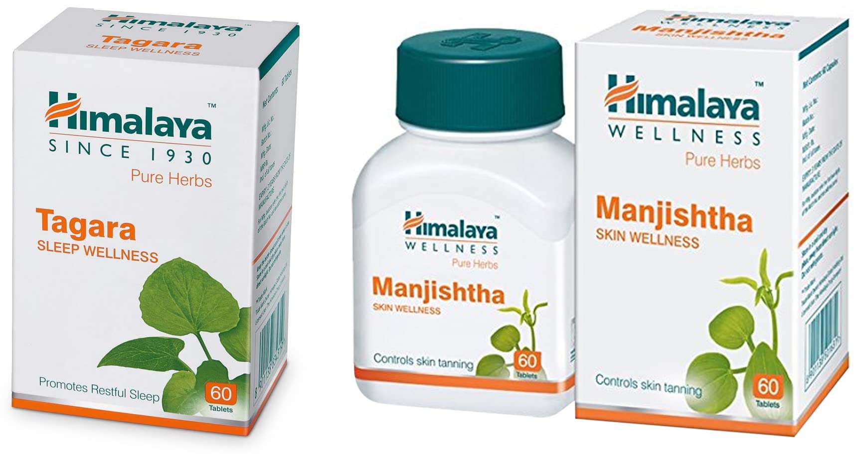 Himalaya Wellness Pure Herbs Tagara Sleep Wellness | Promotes Restful Sleep | - 60 Tablets & Himalaya Manjishtha - 60 Tablets (B0B9XRYT4X) Amazon Price History, Amazon Price Tracker