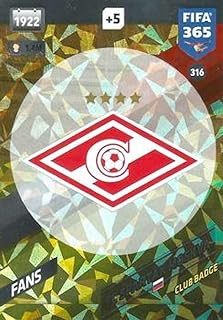 2017-18 Panini FIFA 365 Adrenalyn XL #316 Team Badge FC Spartak Moskva Made in Italy by Panini S.p.A Modena Futbol Socce
