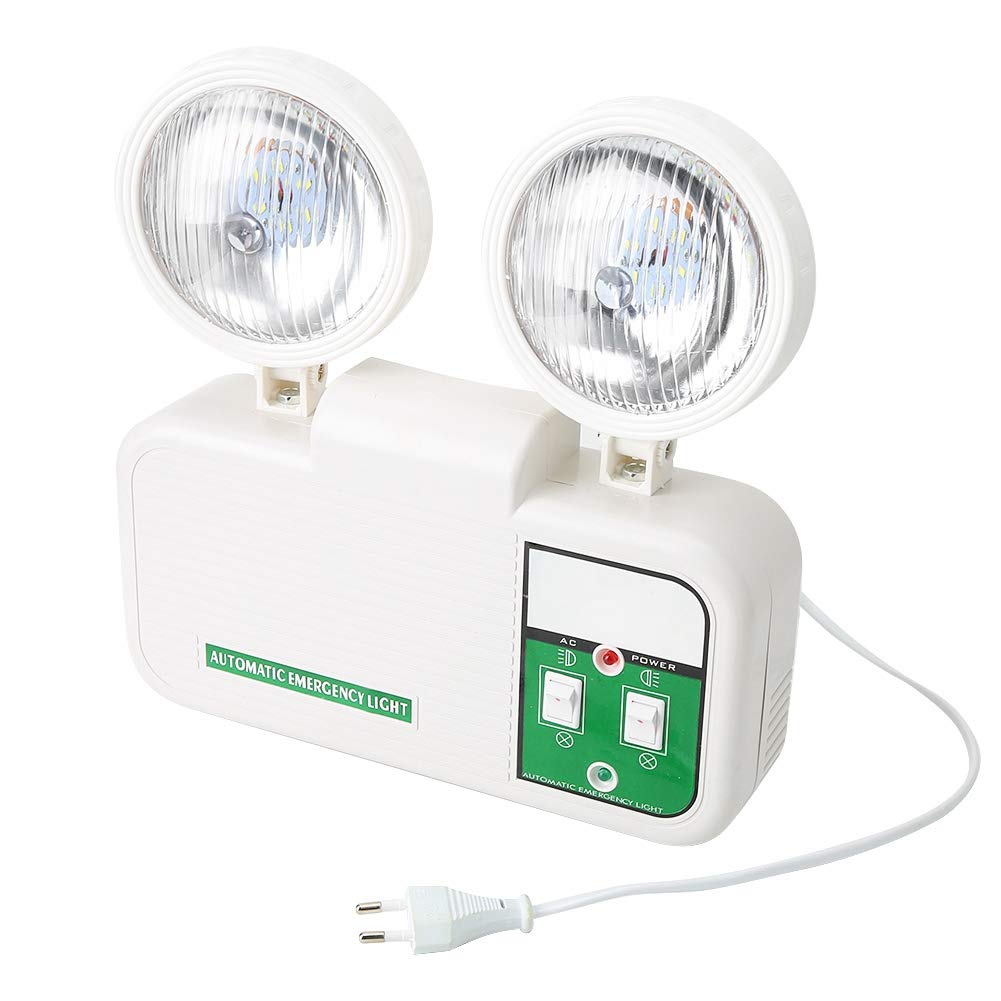 Lámpara De Emergencia LED Con Cabezal De Lámpara Doble Indicador De Salida De Emergencia De Lugares Públicos Luz De Emergencia De Salida Interior 110-220V 2W
