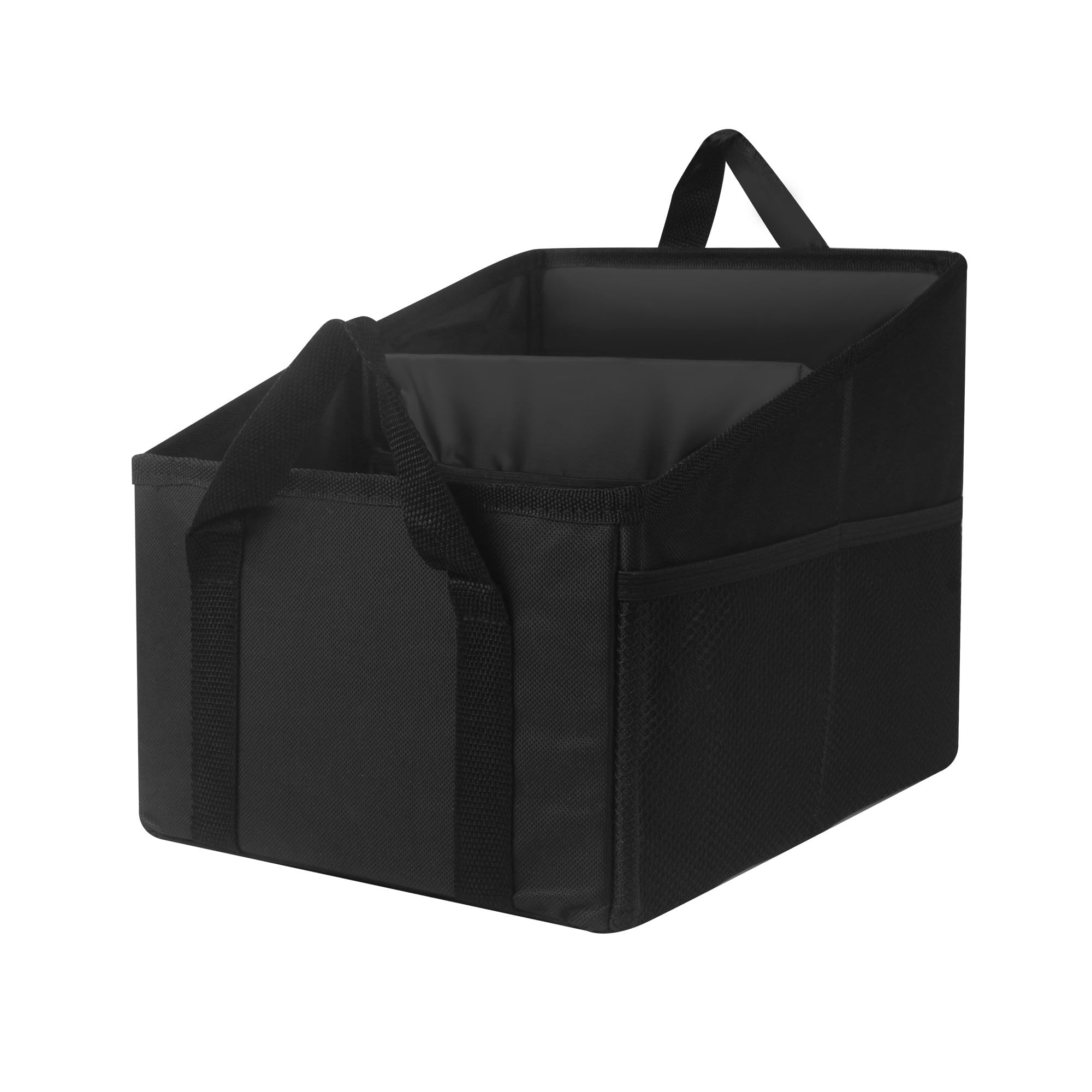 ACOMTUO Autositz Organizer, Auto Organizer Kinder, Auto Organizer Rücksitz, 31x25x25cm, Autoorganizer Kinder Rückbank mit Griffen und Mehreren Netztaschen für Spielzeug Bücher Snacks (M)