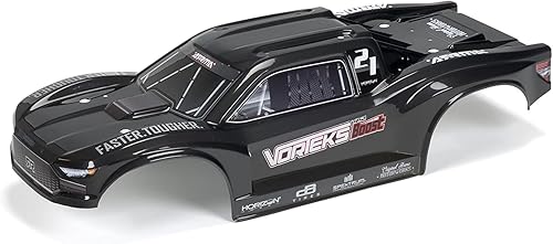 ARRMA 1/10 VORTEKS 4X2 - Cuerpo recortado con calcomanía pintada, color plomizo, ARA402348
