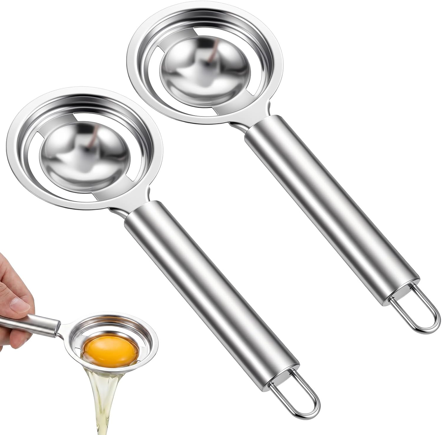2 Pcs 2 Pcs Egg Separator for Raw Eggs, Egg Yolk Separator