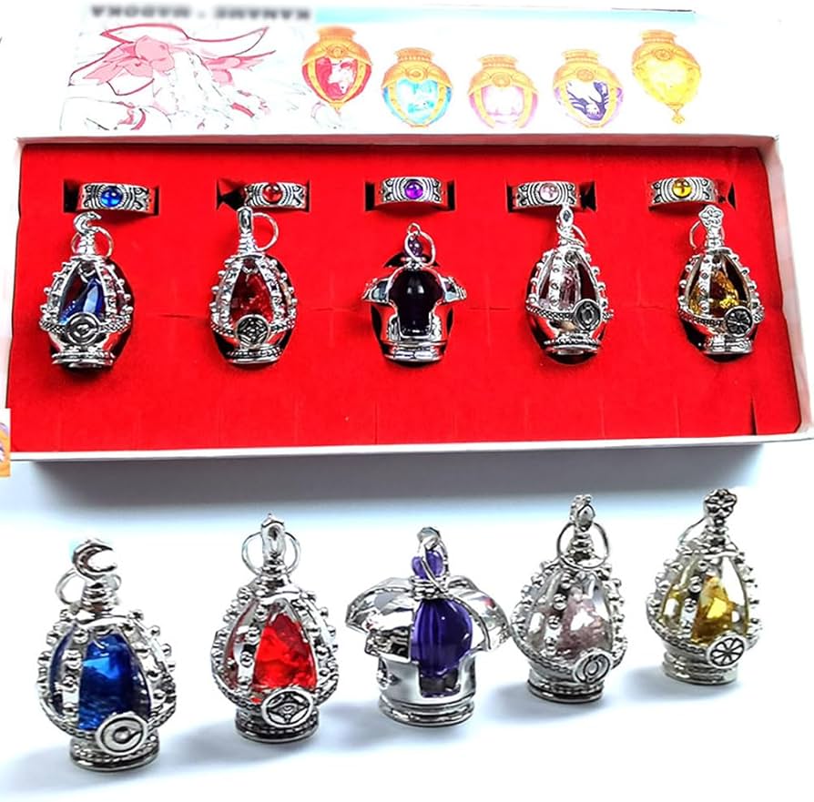 Amazon.co.jp: KC-COS 魔法少女 炎魔ソウルジェム ネックレス