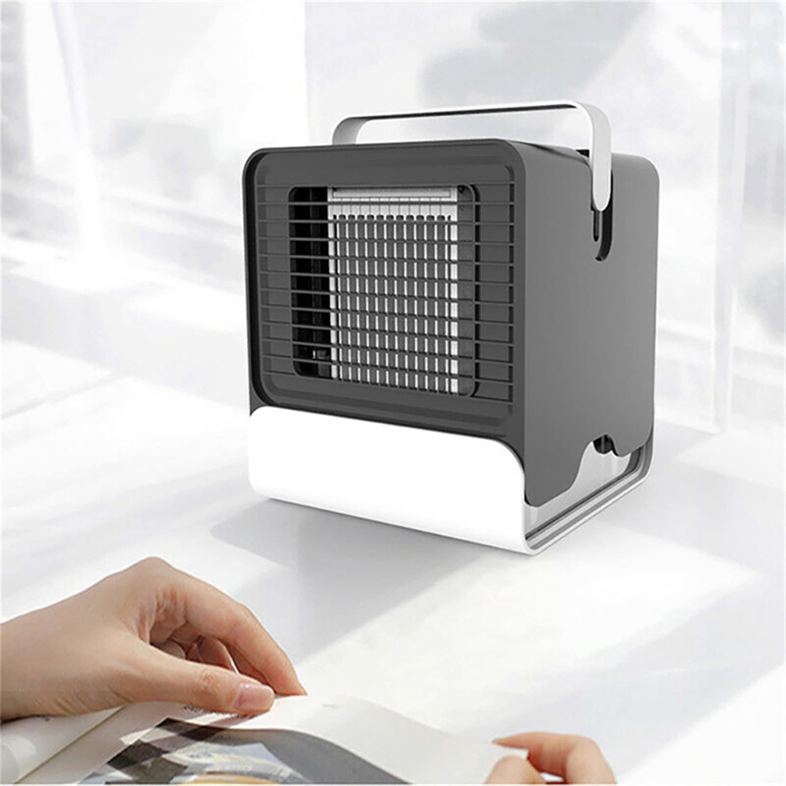 Condizionatore d'Aria Portatile, Ventilatore Portatile, raffrescatore d'Aria Piccolo, condizionatore Summer Cool (Bianco)