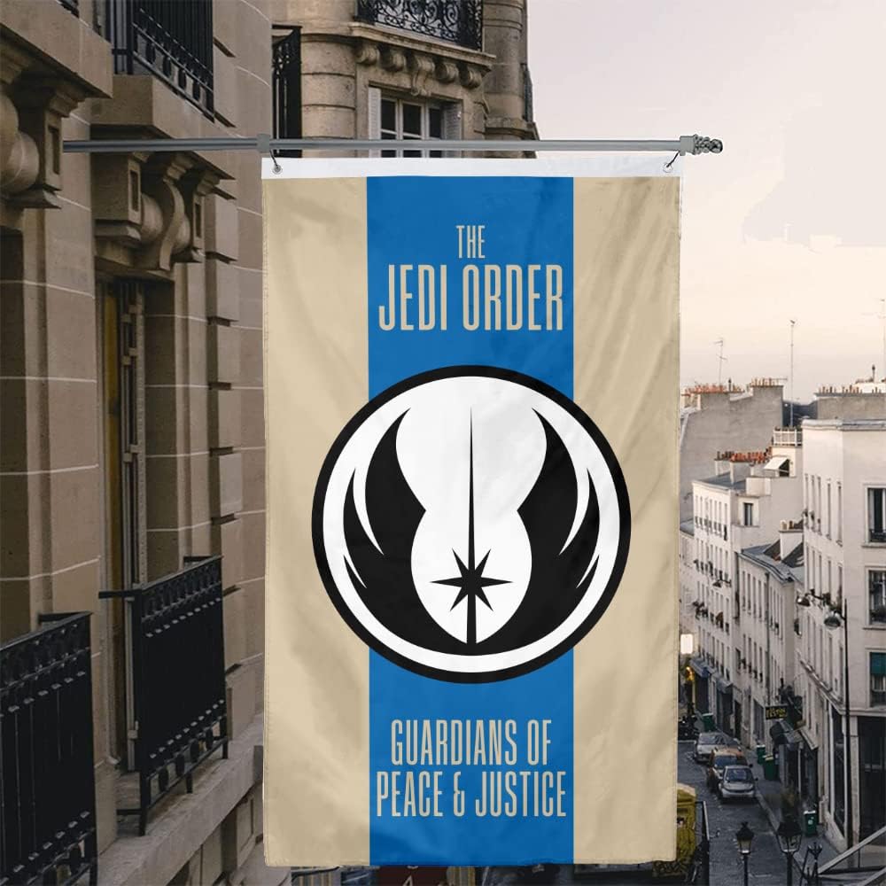 Old Jedi Order flag banner 3x5ft (Blue and White) - Image 2