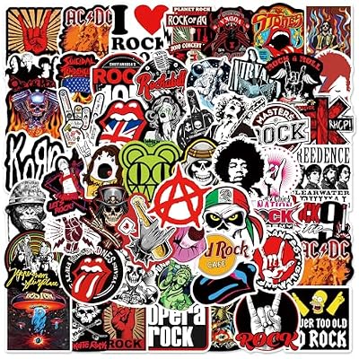 Paquete de 104 calcomanías de banda de rock, metal pesado, estilo punk, música, vinilo, para álbumes de recortes, monopatín, guitarra, maleta, scooter, bicicleta, motocicleta o coche | Ya disponible en tu tienda friki favorita! En mundofriki.es! Paquete de 104 calcomanías de banda de rock, metal pesado, estilo punk, música, vinilo, para álbumes de recortes, monopatín, guitarra, maleta, scooter, bicicleta, motocicleta o coche | Ya disponible en tu tienda friki favorita! En mundofriki.es!