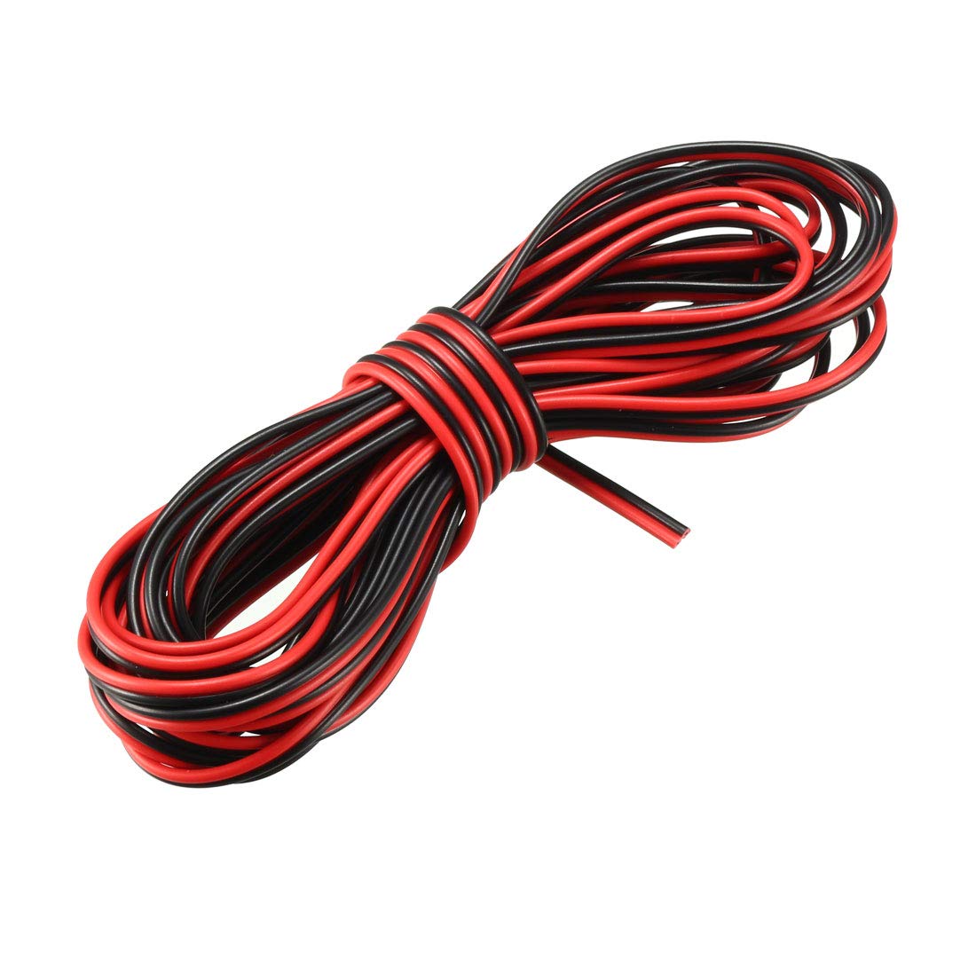 sourcing map RGB Wire 22AWG 2 Pin 2 Color Extension Cable Line for LED Strip 5050 3528 Cord 16ft / 5m