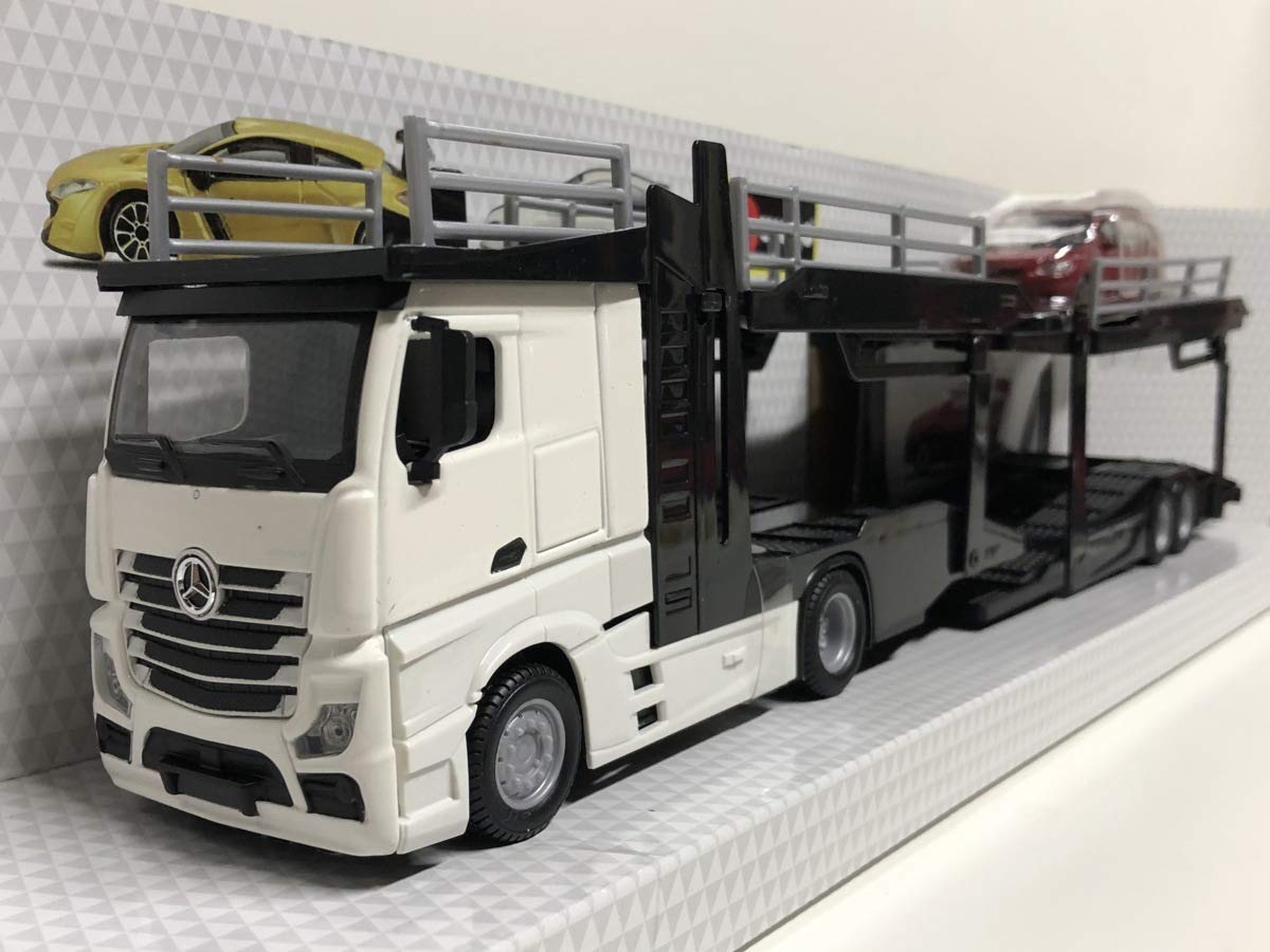 Amazon | Bburago 1/43 Mercedes Benz Actros キャリアカー