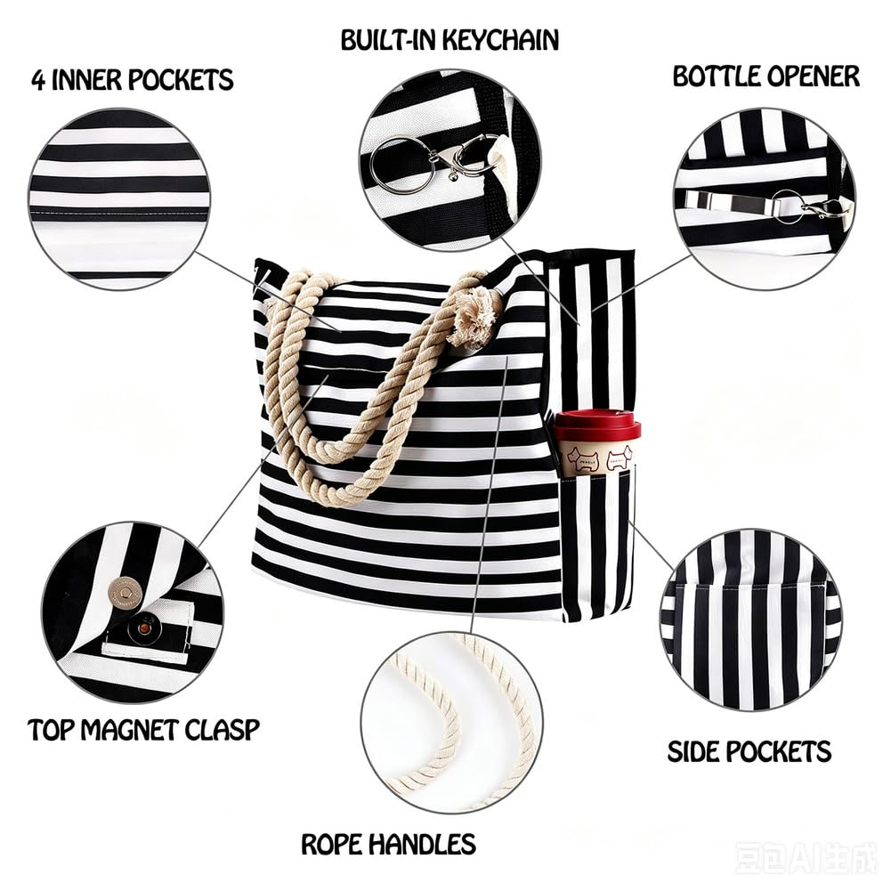 Tote Bag - Bolso de playa grande