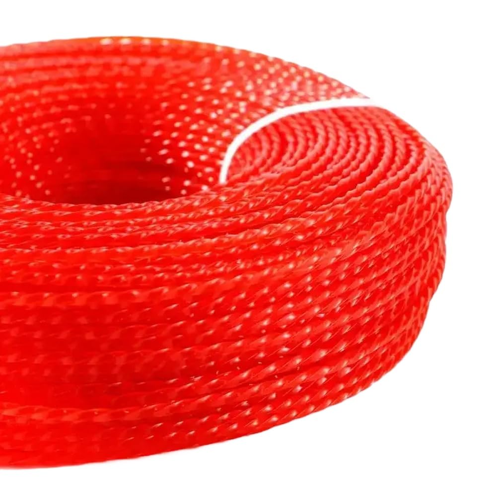 Linea di Corda in Nylon per falciatura da 100 Metri 2,4 mm per Accessori per Tosaerba Giardino sul Retro