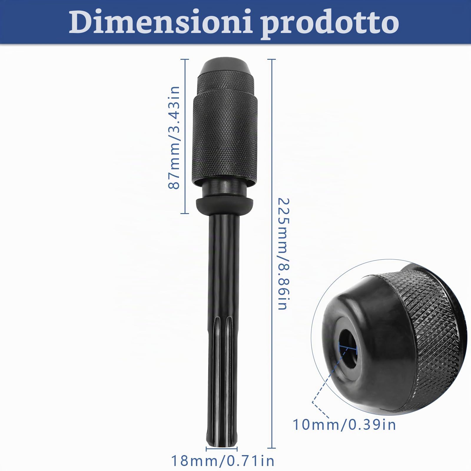 SDS Plus mandrino a sgancio rapido, adattatore Sds, adattatore con filettatura per tutti i trapani e scalpelli SDS Plus mandrino per avvitatore mandrino trapano Accessori
