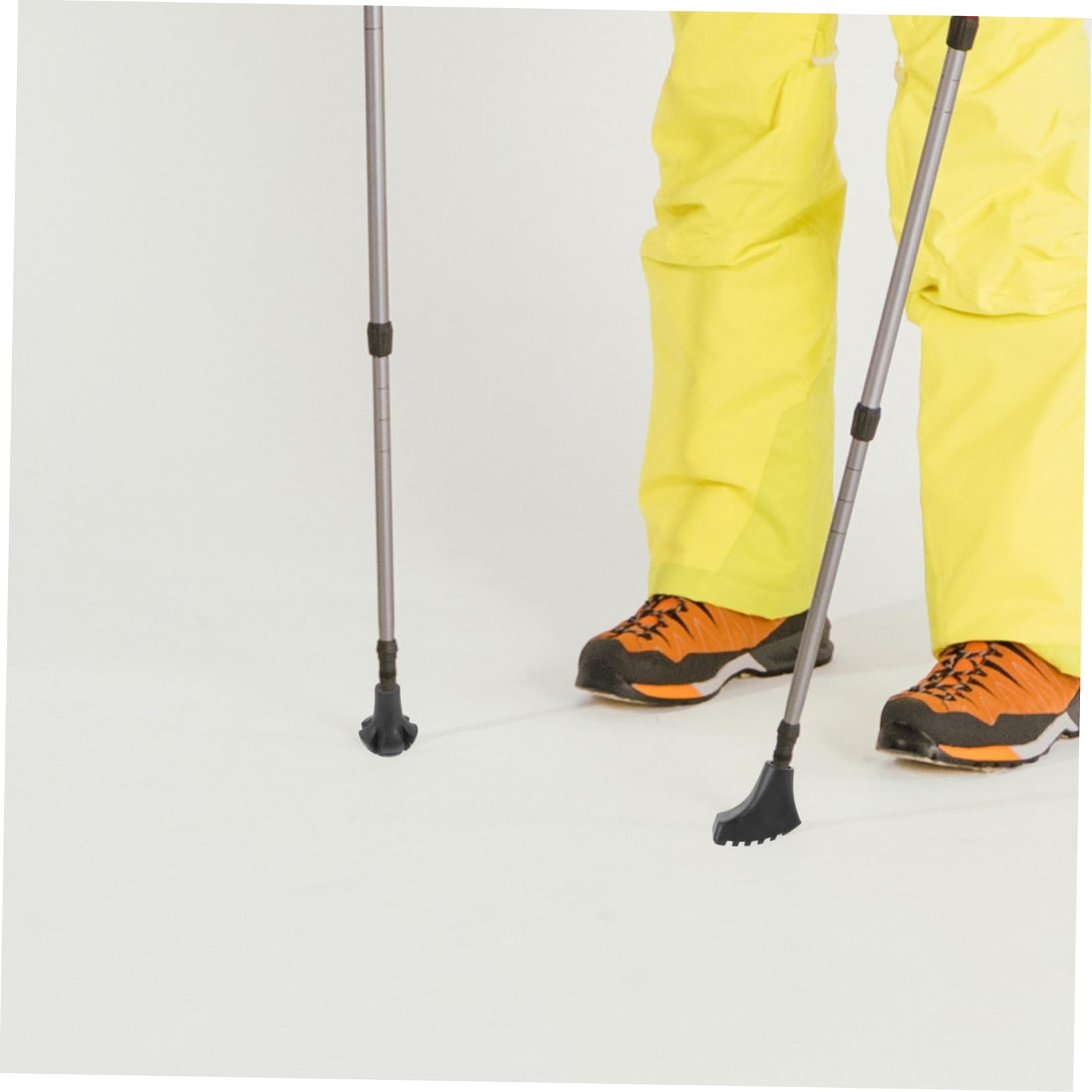 Yardwe Cuscinetti Per Bastoncini Da Trekking Imbottitura Della Stampella Tampone Cuscinetti Per Stampelle Da Passeggio Pieghevole Gomma Da Cancellare Black