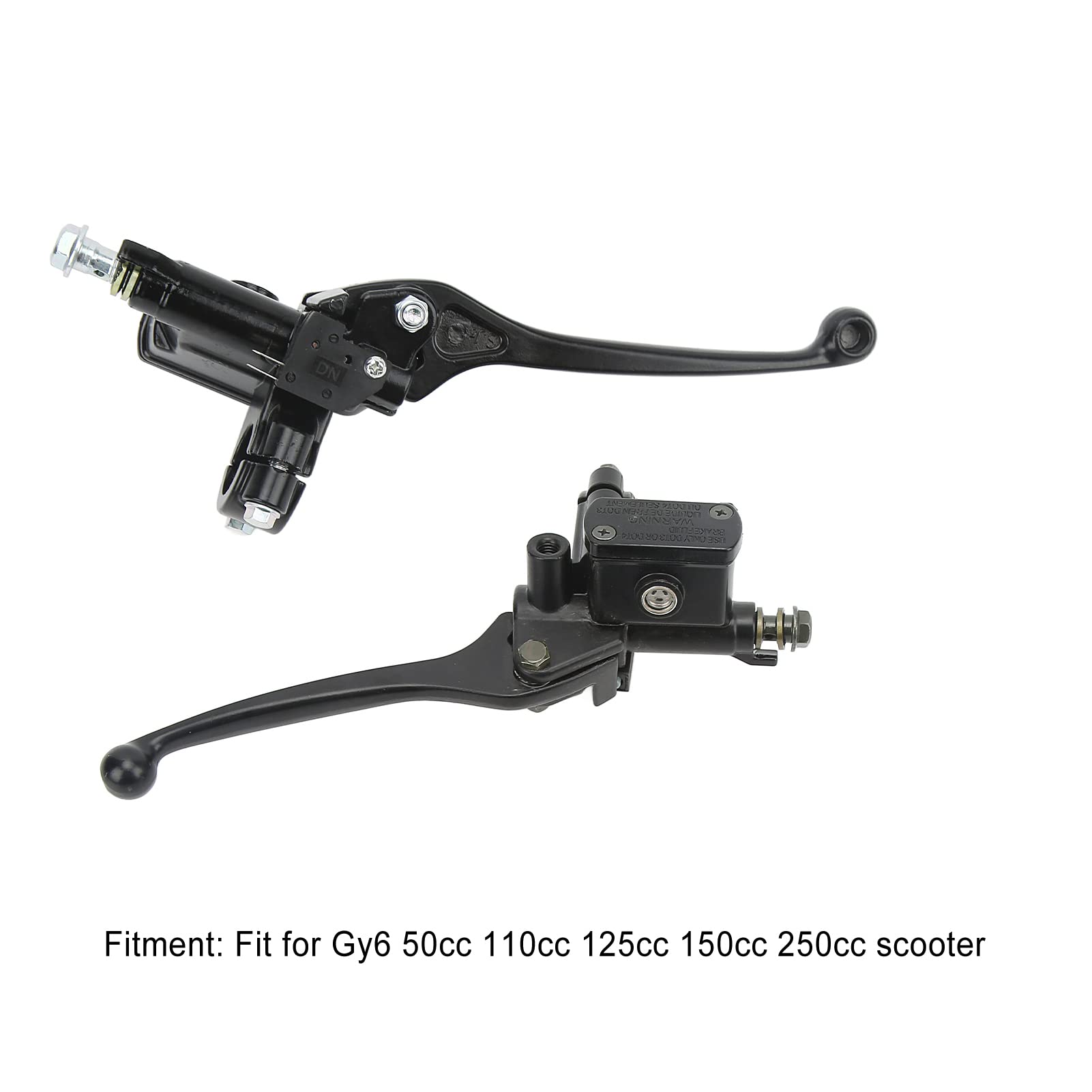 Leva del Cilindro Principale della Frizione del Freno 1 Paio Nero 22mm/0,87 Pollici Frenata Fluida E Reattiva Per Gy6 50cc 110cc 125cc 150cc 250cc Leva della Frizione del Freno Pompa del Freno