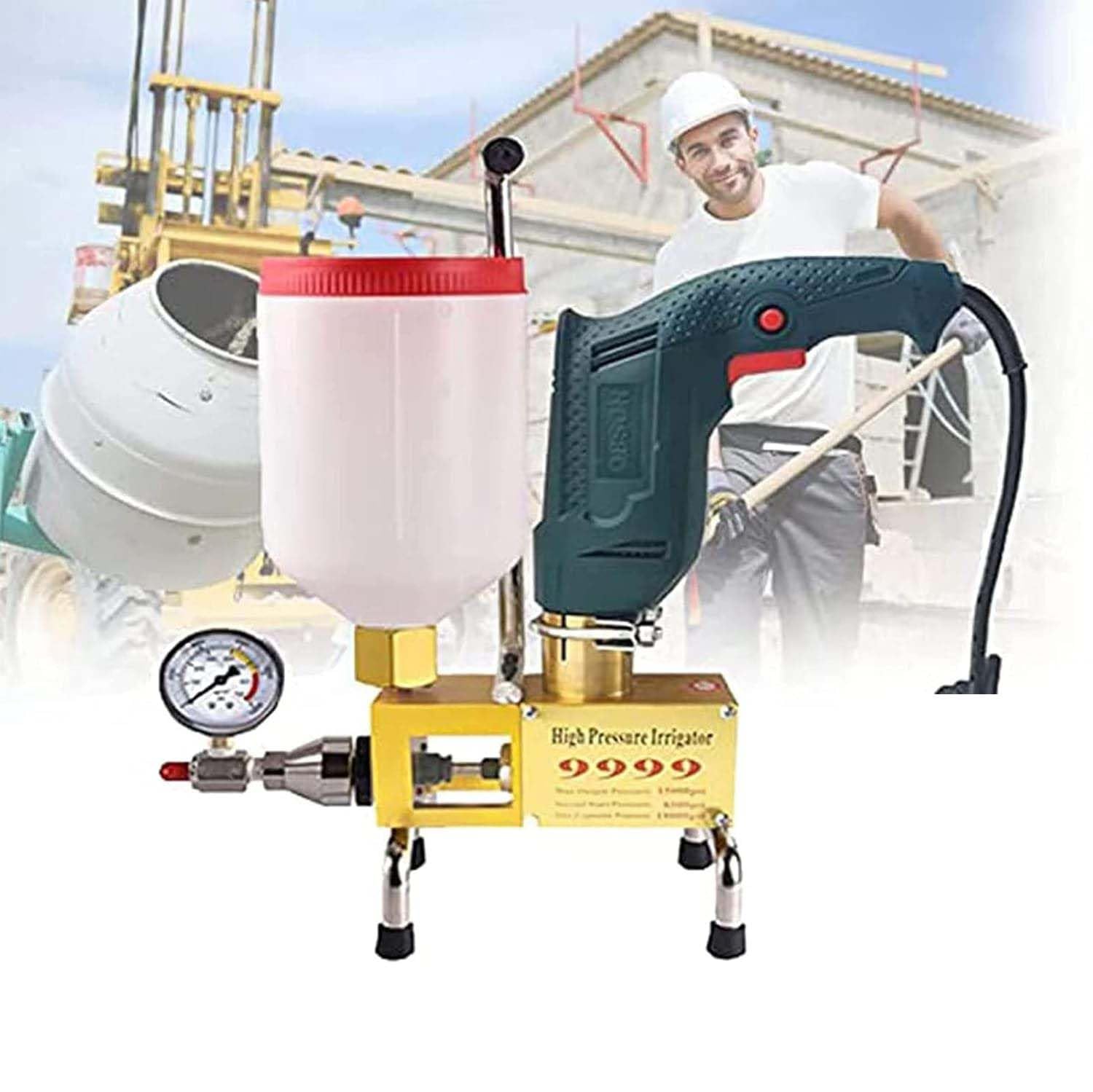 Bomba de inyección para reparación de huecos de pared, máquina de lechada de resina de hormigón para construcción doméstica, sin daños estructurales