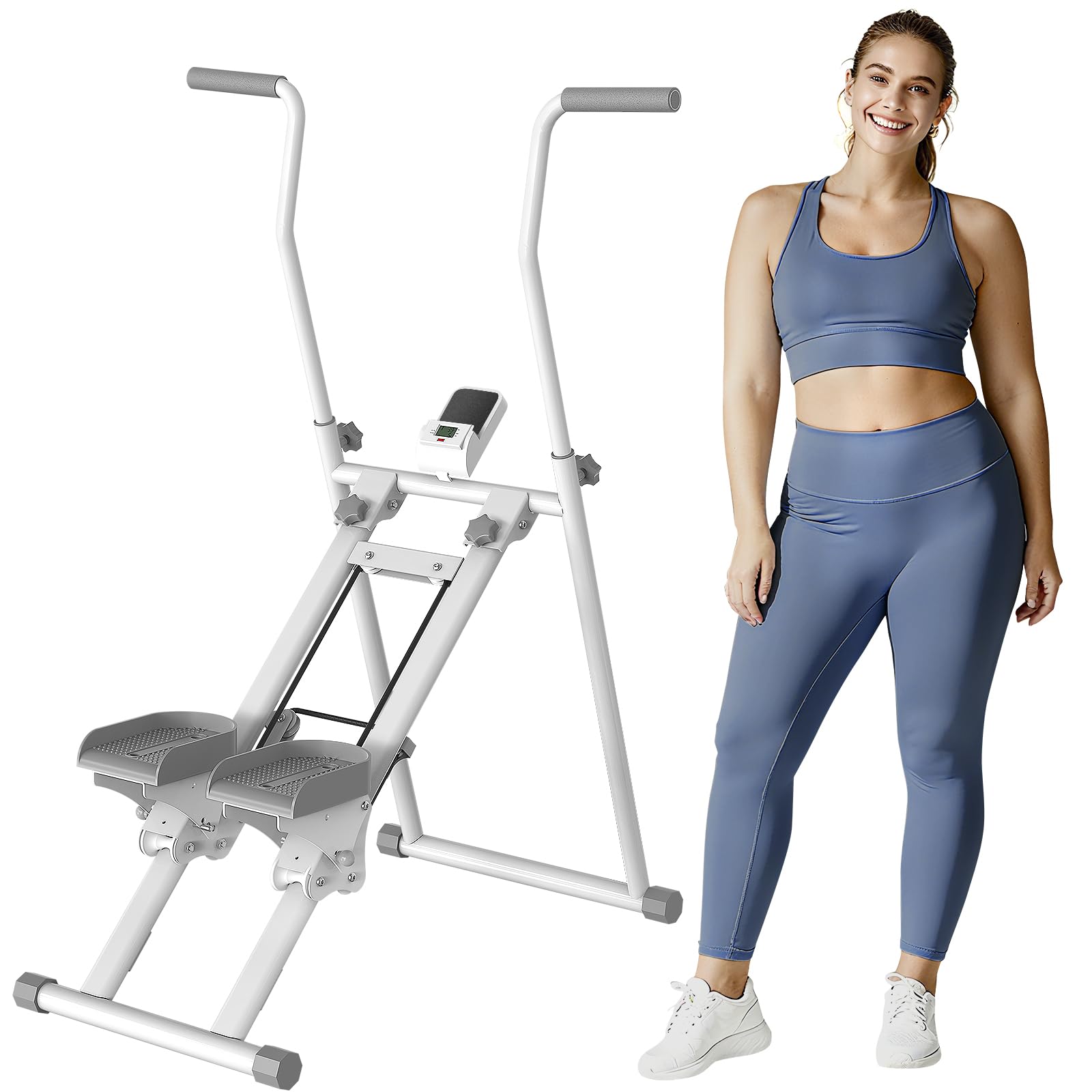 Escalera escaladora Plegable para el hogar, máquina escaladora Vertical de Pedal Grande para Entrenamiento de Cuerpo Completo,escaladores para Ejercicio en casa