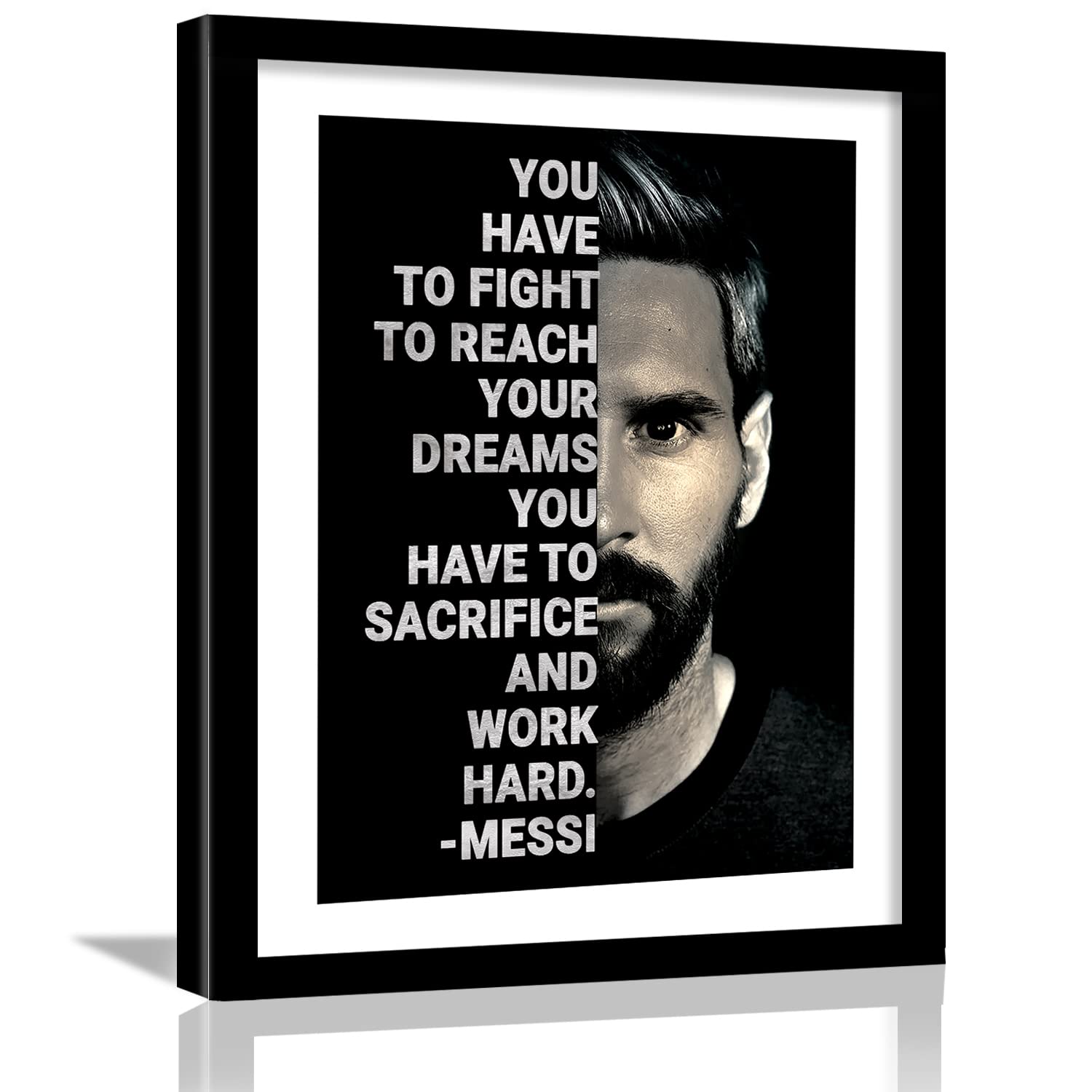 Kotart - Lionel Messi Poster with Frame for Room - Quotes Poster for Bedroom Home and Office Wall Decor - Motiatonal Quotes Framed Wall Posters for Room (11x14 inch, Framed) (Messi) (B09L7Y56XP) Amazon Price History, Amazon Price Tracker
