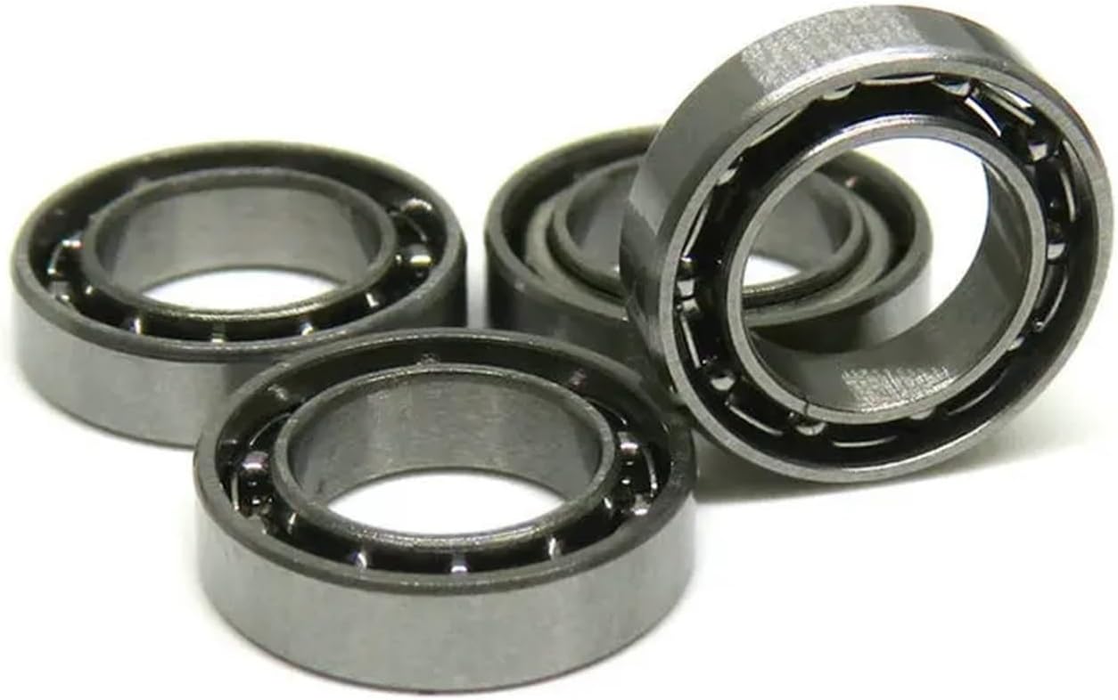 BAMMY 10pcs SMR104 Bearing 4x10x3 Stainless Steel Bearing L1040 MR104 Open 4 * 10 * 3 Unsealed Fishing Miniature Ball Bering