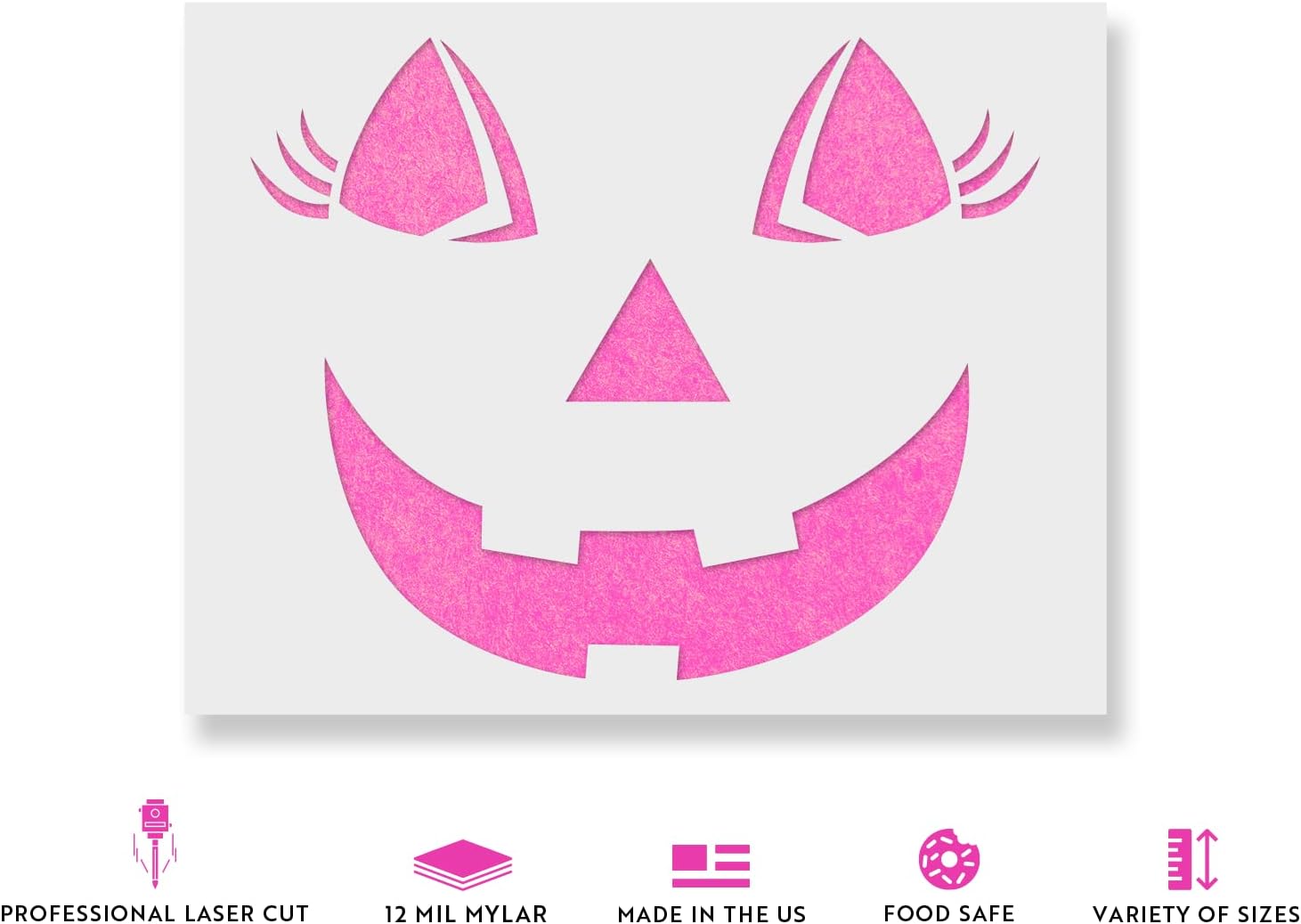 Jack O Lantern Pumpkin Stencil - Halloween Decorations, Stencils for Canvas, Halloween Stencils, Enhance Fright Night with Spooky