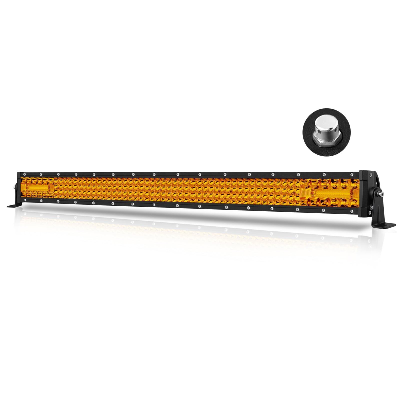 30 Inch Amber LED Light Bar 230W Combo Quad Row Off Road Light