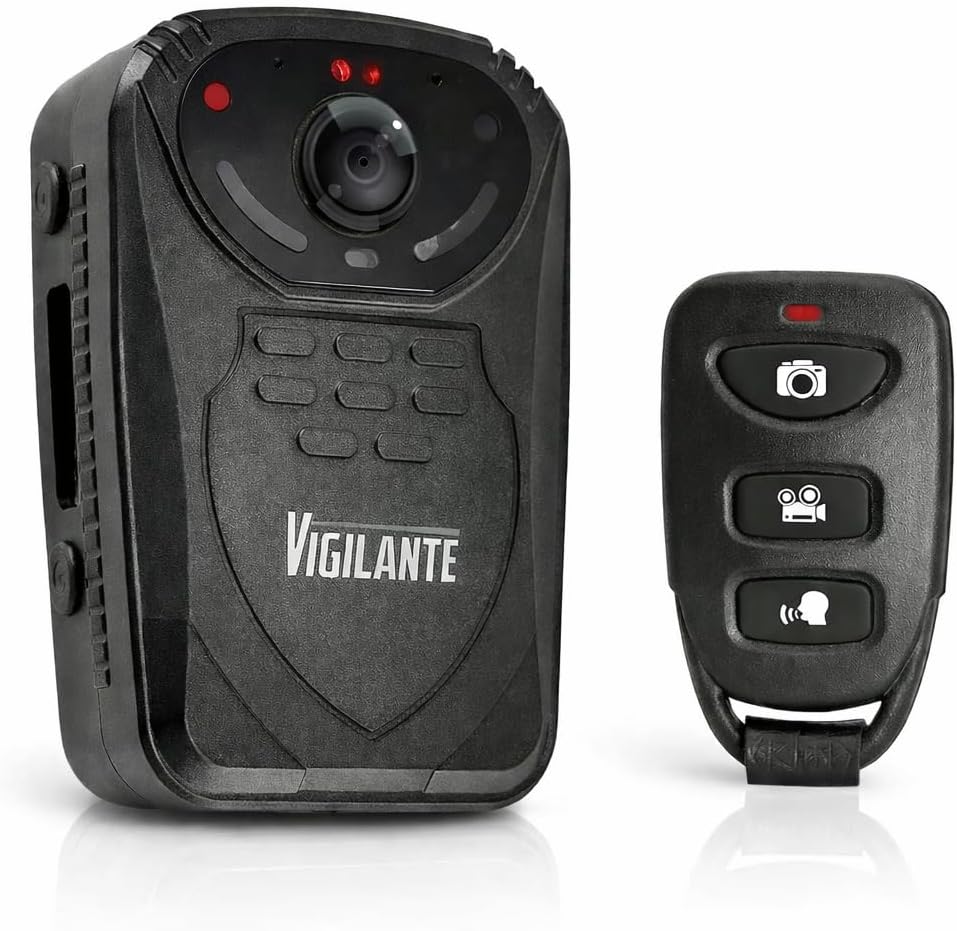 Pyle Wireless Camera, Compact Security Wireless Cams, Audio Video Recording, Night Vision, Rechargeable Batteries, Memory 16GB LCD Display, Splash Proof Water Resistant, Police Camera