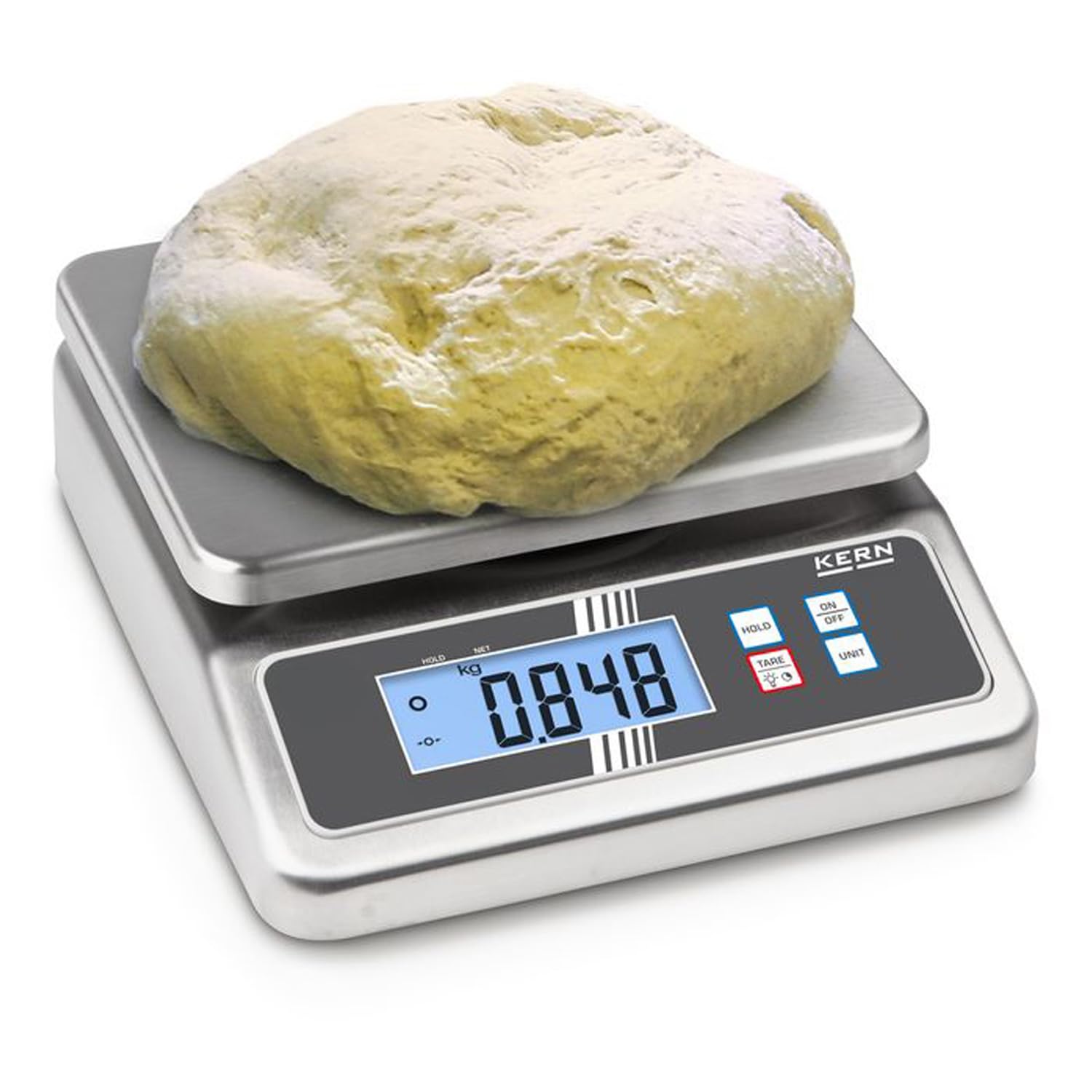 Kern FOB 30K-3NL - Bilancia da tavolo, Portate [Max]: 16 kg / 30 kg, Divisione [d]: 2 g / 5 g