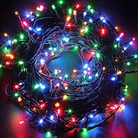 Twinkle Star 200 LED 66 FT Multicolor Christmas Lights, Christmas Tree Light with 8 Modes Waterproof, Indoor and Outdoor, House Garden Wedding Party Decoration, Multicolor Cover