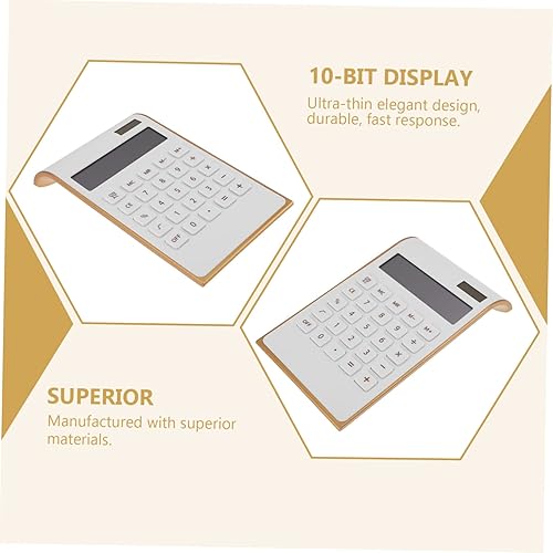 Miniatura 7 de VILLCASE Calculadora solar Computadora para niños Estudiantes Calculadora portátil Calculadora para niños Accesorios para Celulares Hogar Blanco