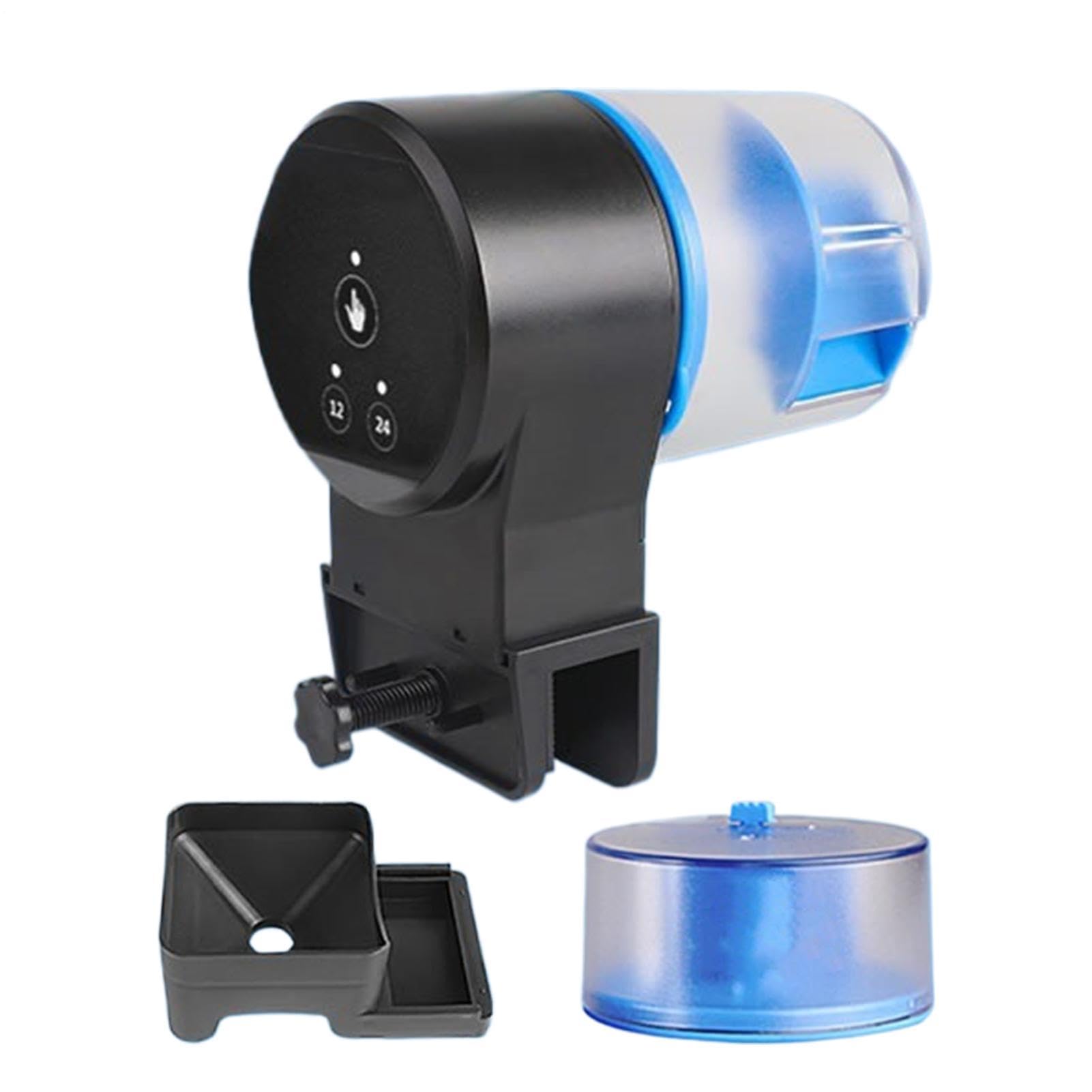 Dispensador automático de comida para peces con temporizador de dosis ajustable para vacaciones