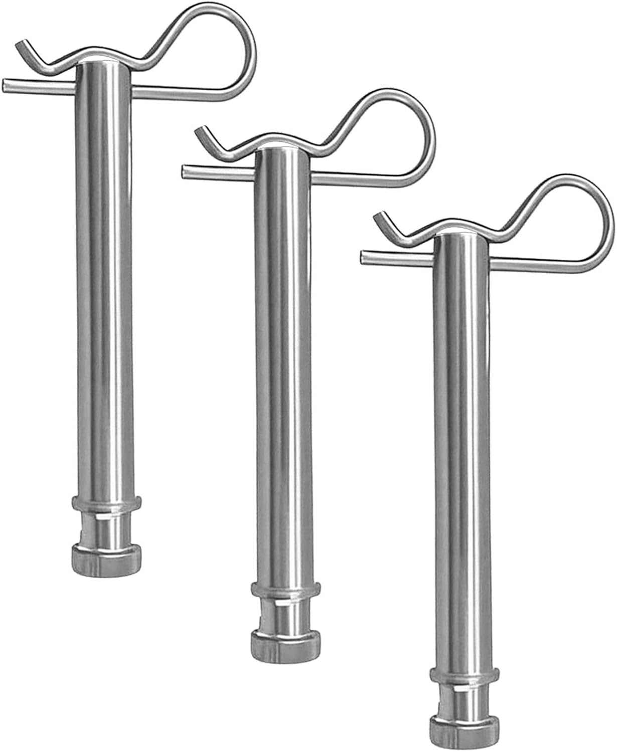 3pcs Trailer Hitch Pin and Clip, Quick Release Lock for 2 Receiver